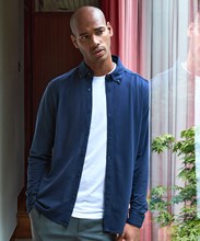 Superwash® 60° piqué shirt met lange mouwen (getailleerd)