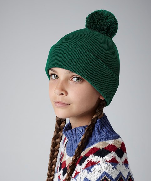 Originele kinderbeanie met pompon
