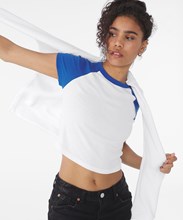 Women's micro rib raglan baby t-shirt