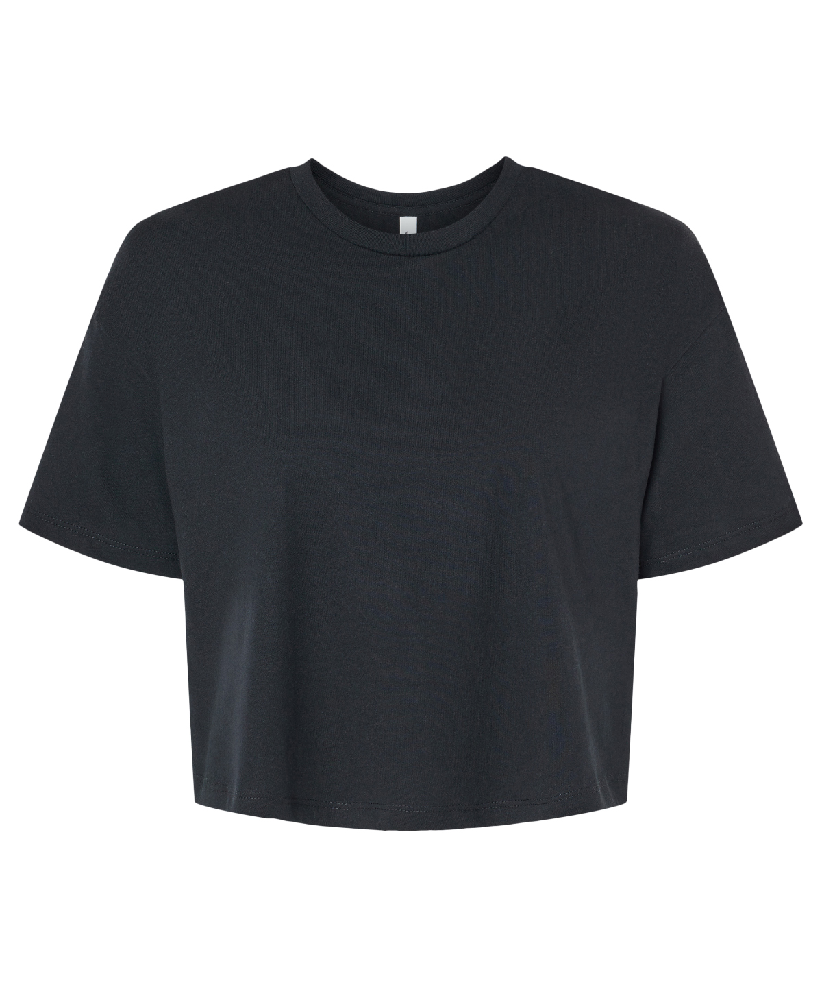Black and maroon women’s crop tee. main image 0