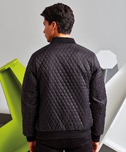 Quilted flight jacket
