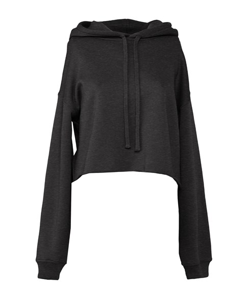 Sweat-shirt capuche court pour femmes