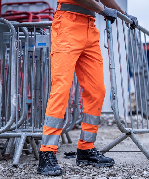 Hi-vis pro contract stretch action trousers