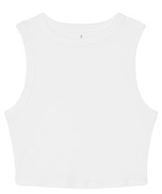 Women's micro rib muscle crop tank
