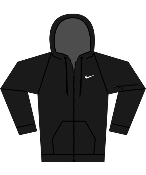 Nike men's full-zip fitness hoodie