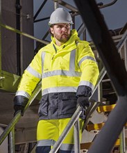 Veste imperméable haute visibilité