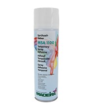 Temporary spray adhesive