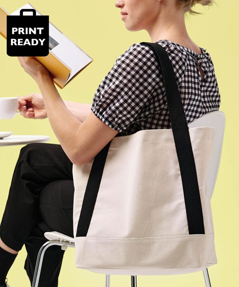 Dakota recycled contrast strap tote