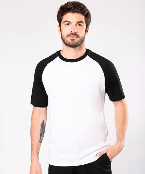 Baseball contrast t-shirt