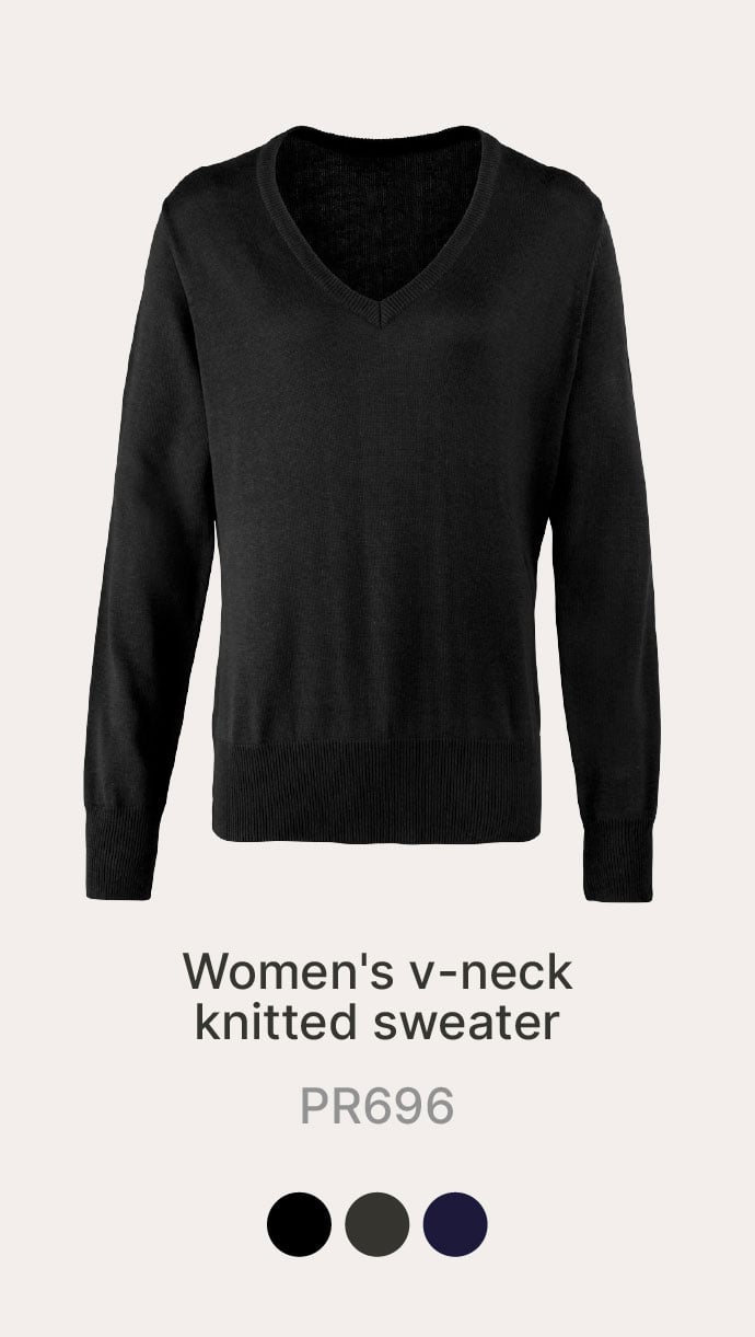 Women's V-Neck Knitted Sweater