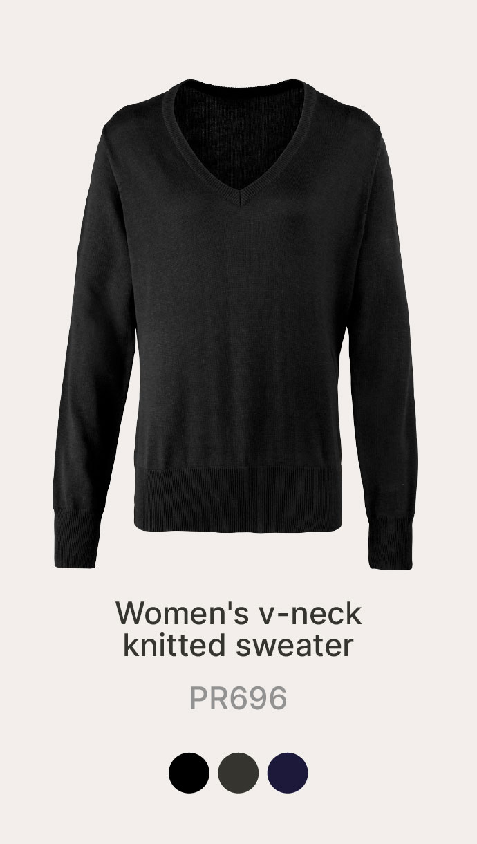 Women's V-Neck Knitted Sweater