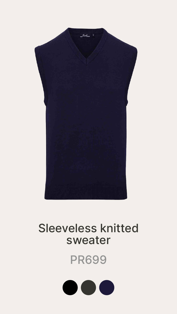 Sleeveless Knitted Sweater