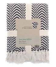 Recycled mixed-fabric throw