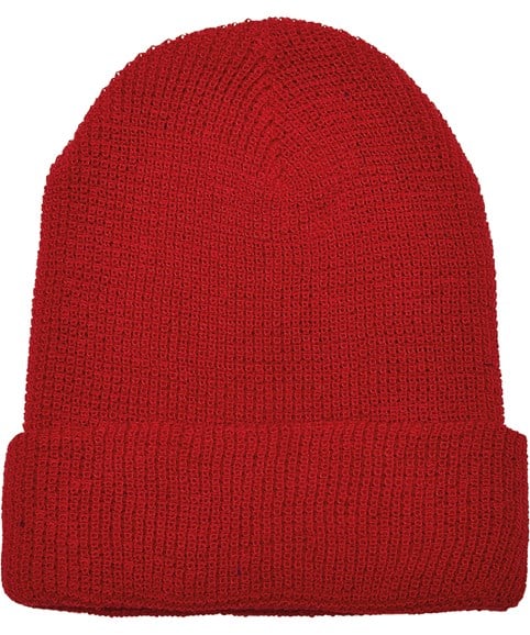 Recycled yarn waffle knit beanie (1505RY)