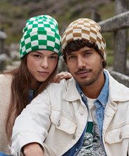 Checkerboard beanie