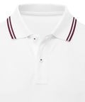 White/Burgundy