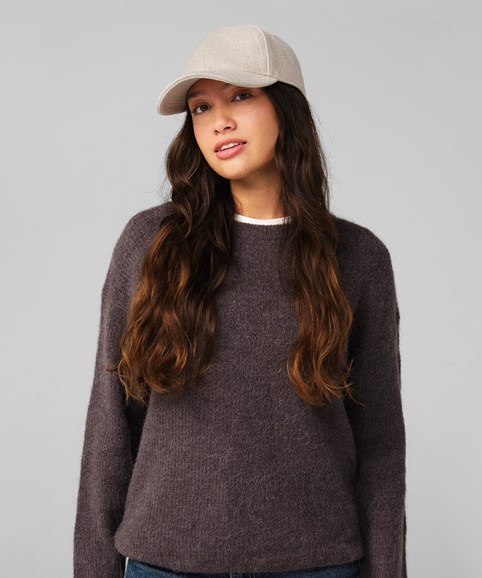 Wool blend cap