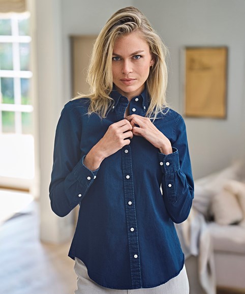 Women's casual twill shirt (4003)