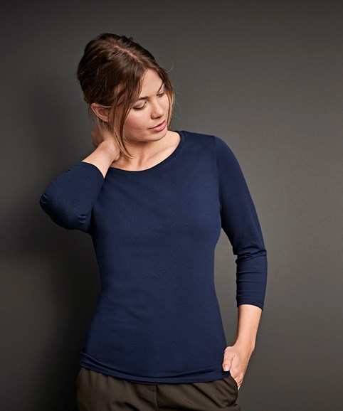 Women's stretch 3/4 sleeve tee (460)