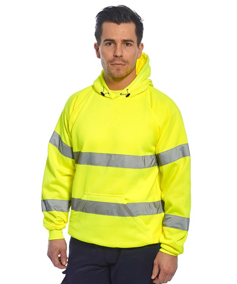 Hi-vis hooded sweatshirt (B304)