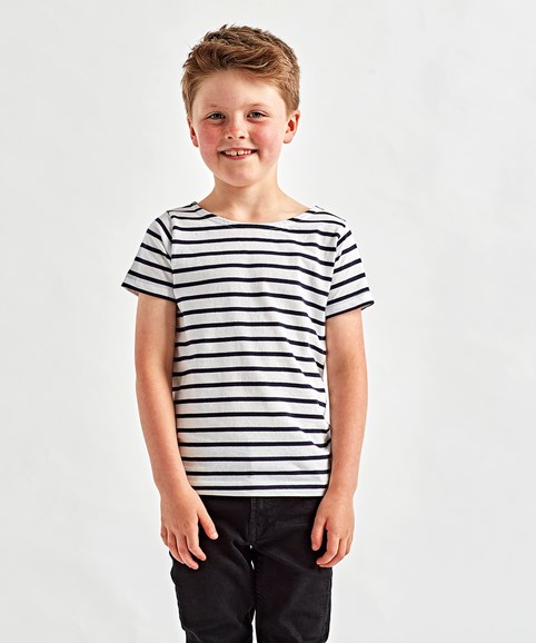 Kids Marinière coastal short sleeve tee