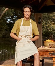 Tablier artisanal en coton issu du Commerce équitable