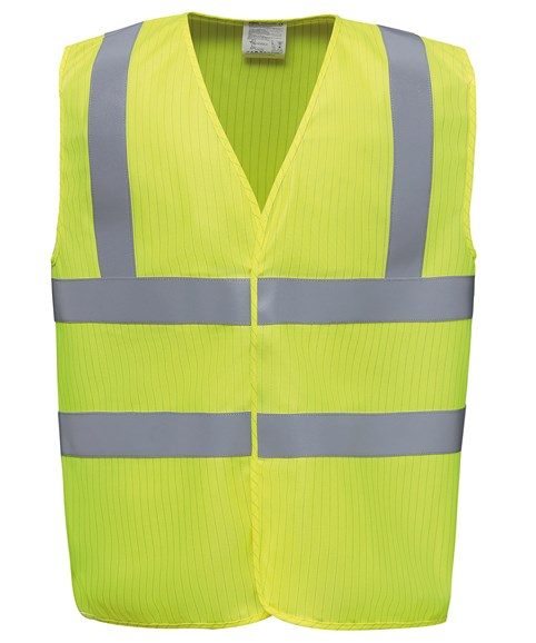 Gilet sans manches anti-statique antidéflagrant haute visibilité (HVW100ASFR)