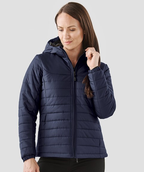 Women's Nautilus quilted hooded jacket