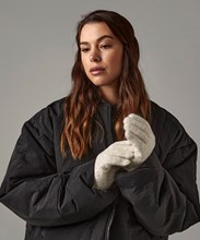 Cosy ribbed cuff gloves