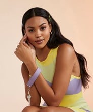 Boutique wristlet keyring