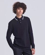 Long sleeve tipped 100 polo