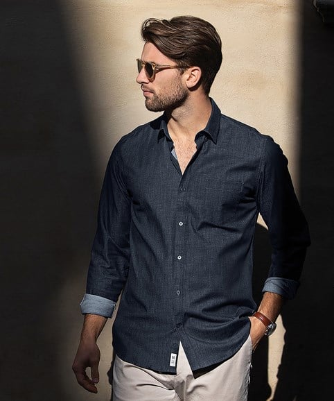 Torrance denim modern fit shirt