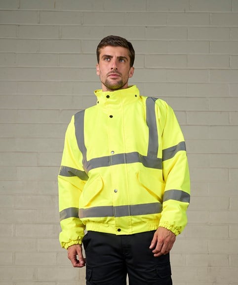 High visibility bomber jacket