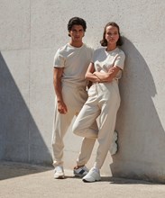 Unisex sustainable fashion cuffed joggers