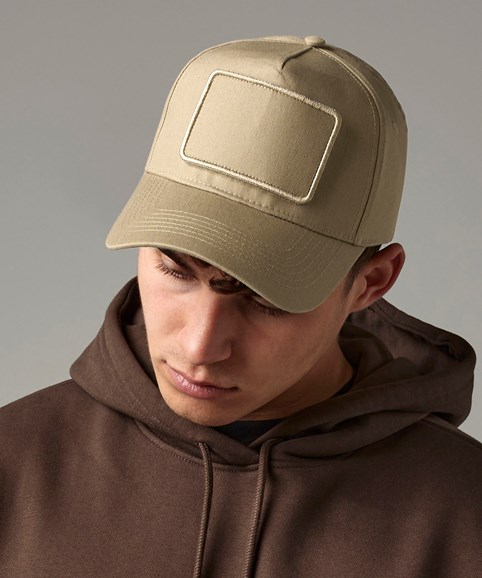 Removable patch 5-panel cap
