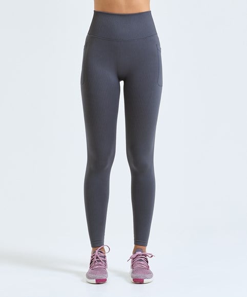 Women's TriDri® ribbed seamless 3D fit multi-sport leggings