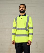 High visibility long sleeve polo