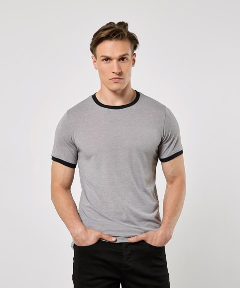 Fashion fit ringer tee
