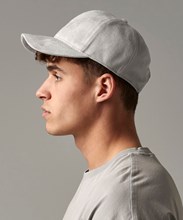 Faux suede 6-panel cap