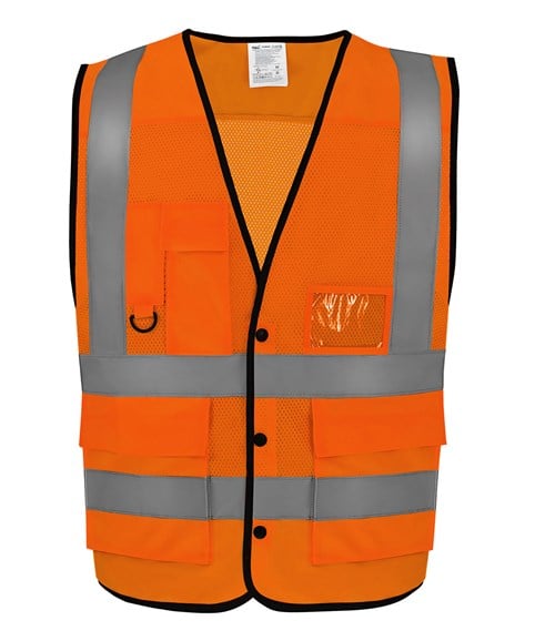 Hi-vis superior open mesh button waistcoat (HVW860)