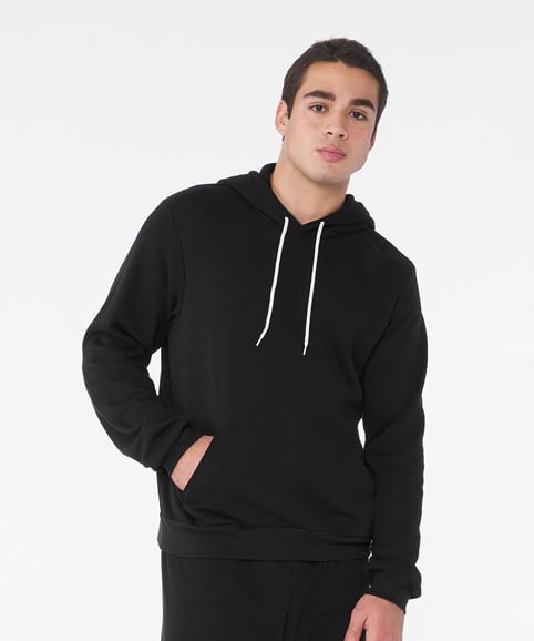 Unisex polycotton fleece pullover hoodie