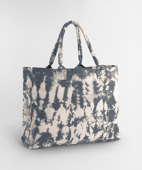 Tie-dye canvas tote bag