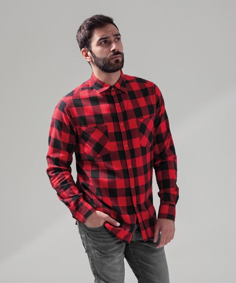 Chemise en flanelle à carreaux