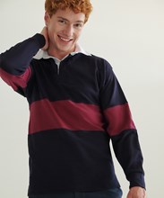 Maillot de rugby à bandes contrastées