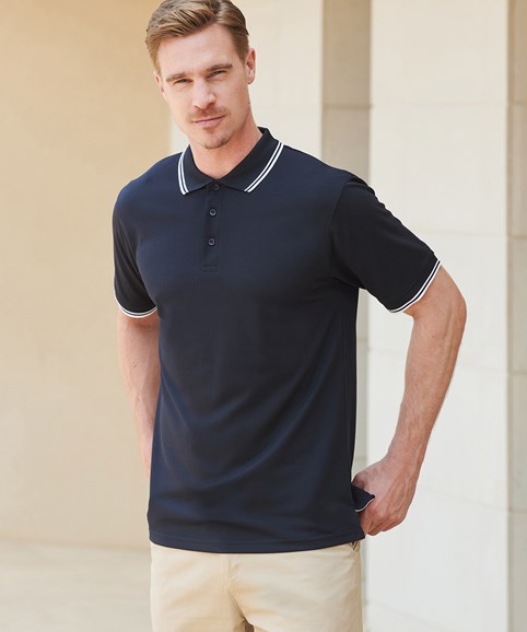 Polo Coolplus® pour homme avec rappel sur le col