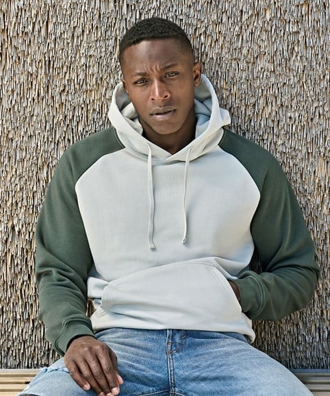 UNLABELED two-tone hooded sweatshirt (5156)