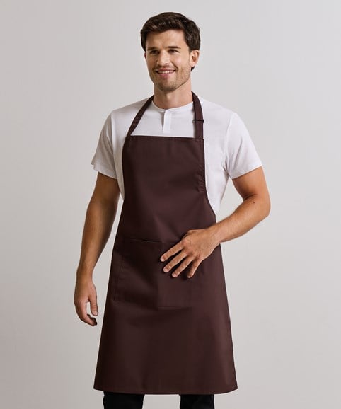 Colours bib apron with pocket