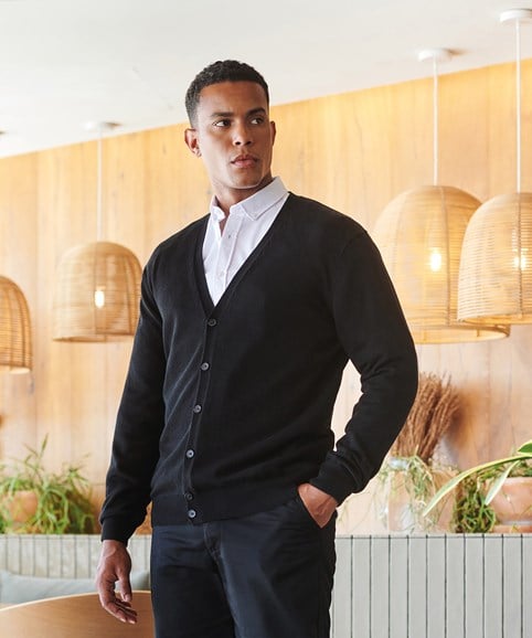 Cardigan col V à boutons Homme