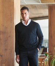 Pull à col V acrylique toucher cachemire Homme et Femme