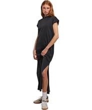 Women's long extended shoulder dress